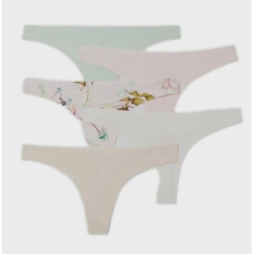 NEW Soma Enbliss Soft Stretch Thong Panties 5 Pack Size XL NWT